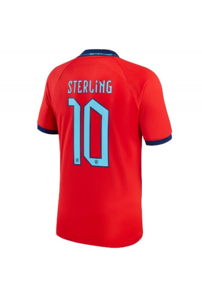 Fotbalové Dres Anglie Raheem Sterling #10 Venkovní Oblečení MS 2022 Krátký Rukáv